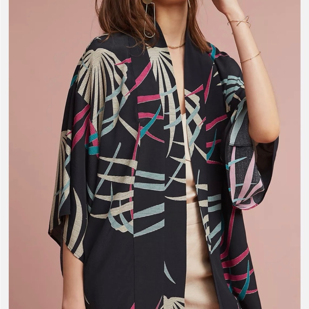 Maeve Multicolor Striped Kimono
